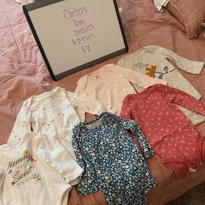 6 month long sleeve onesie bundle